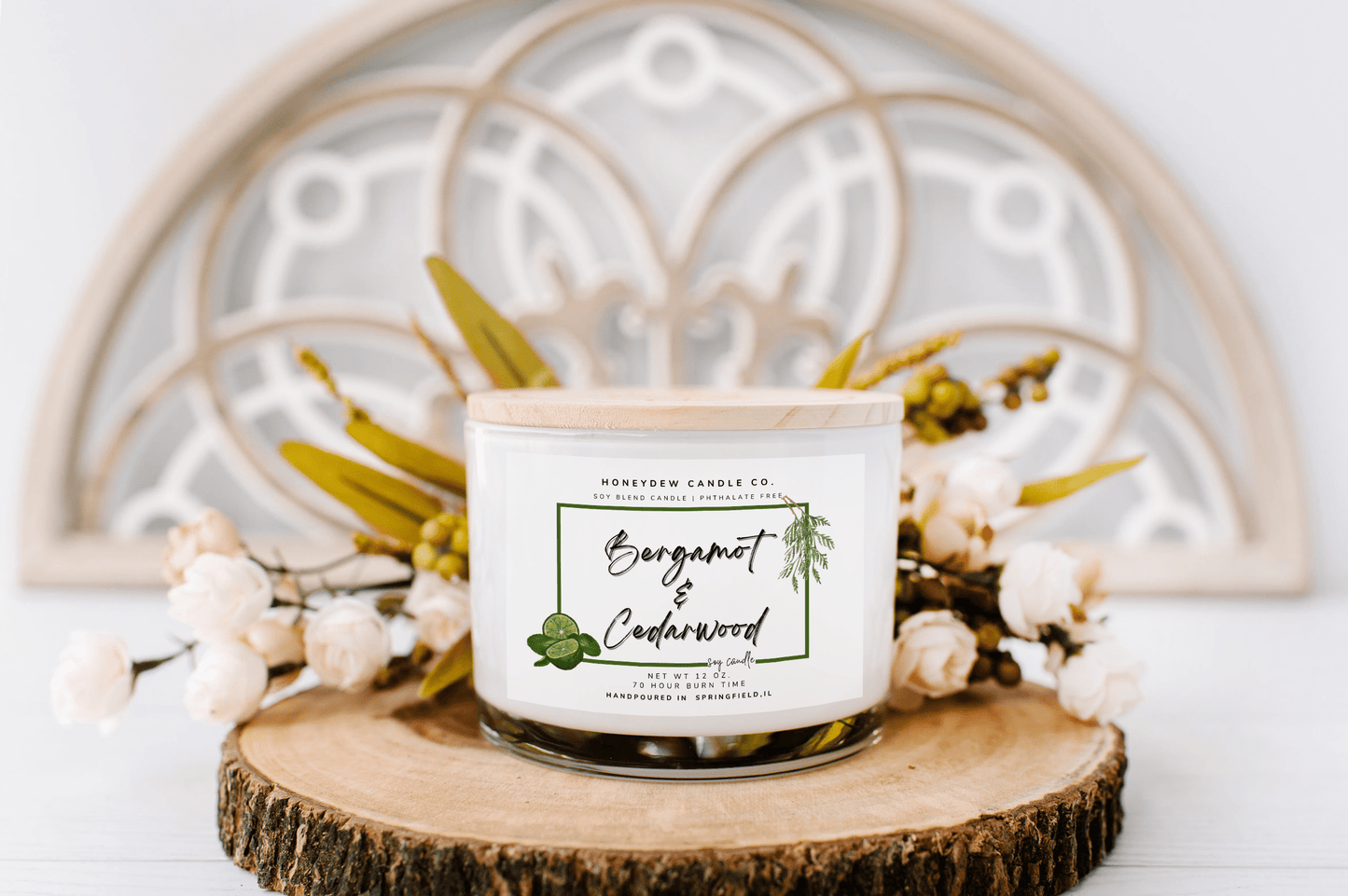 3 Wick Candle Bergamot Cedarwood