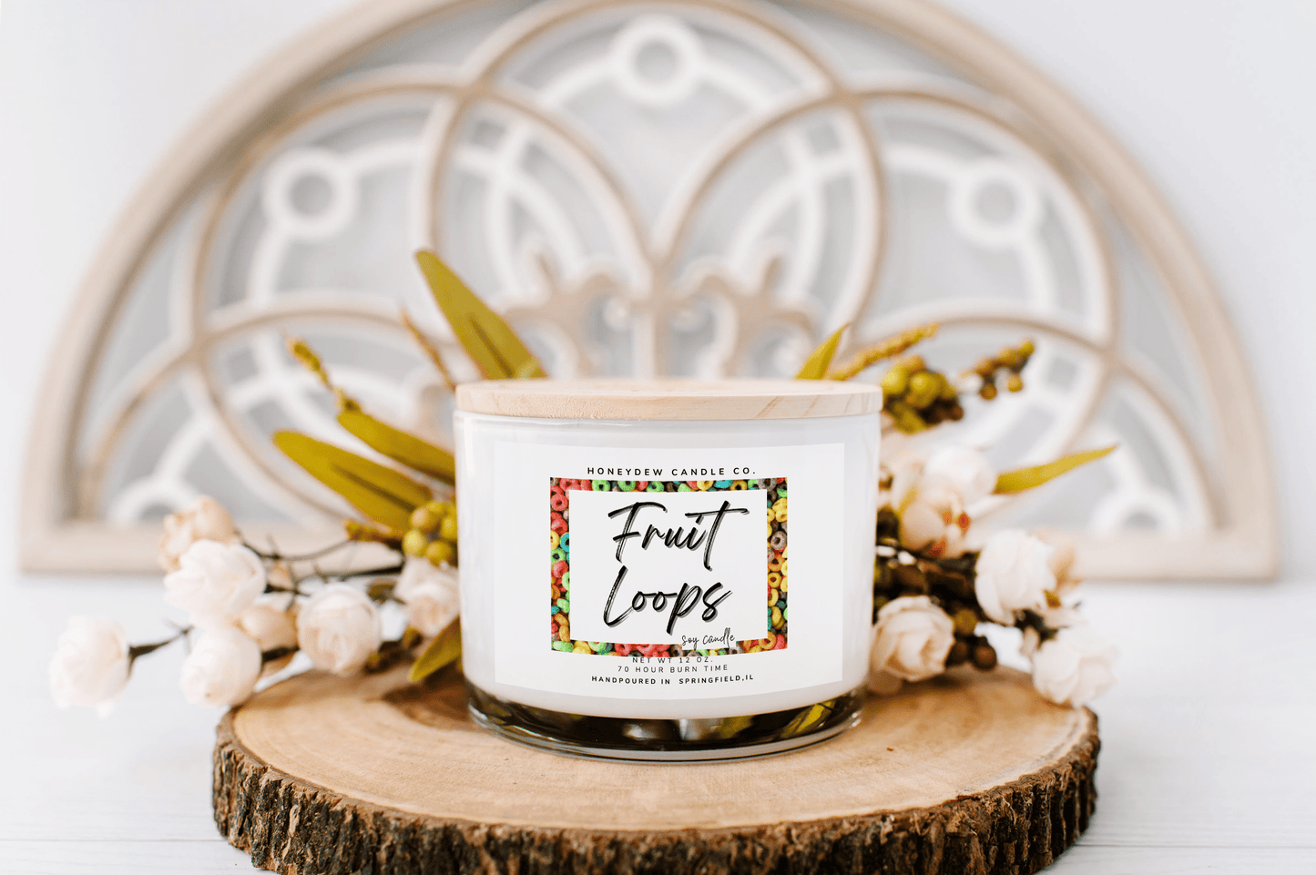 3 Wick Candle Fruit Loops