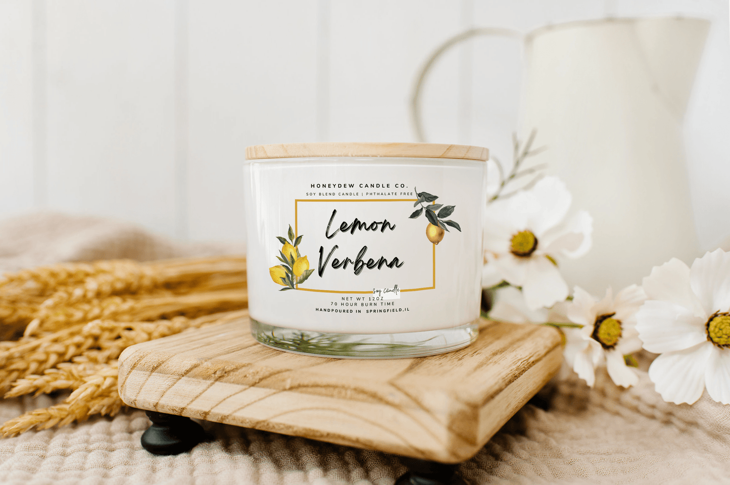 Lemon Verbena 3 Wick Candle