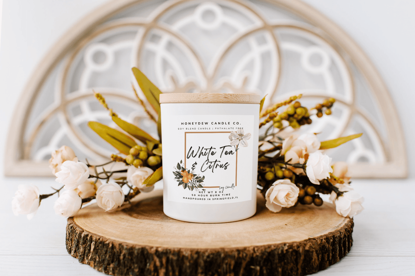 White Tea & Citrus 8 oz Candle