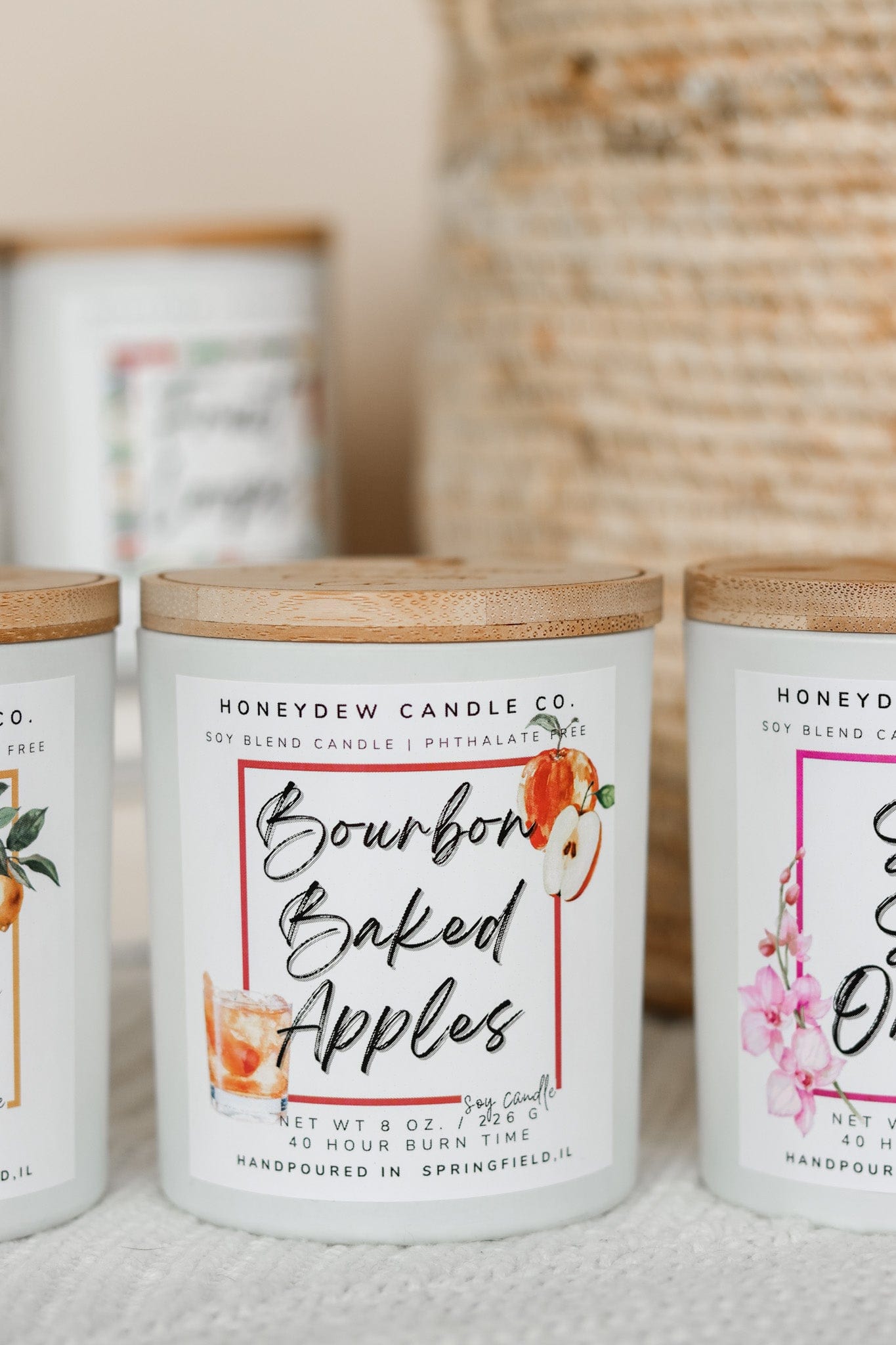 Bourbon Baked Apples Candle 8 oz