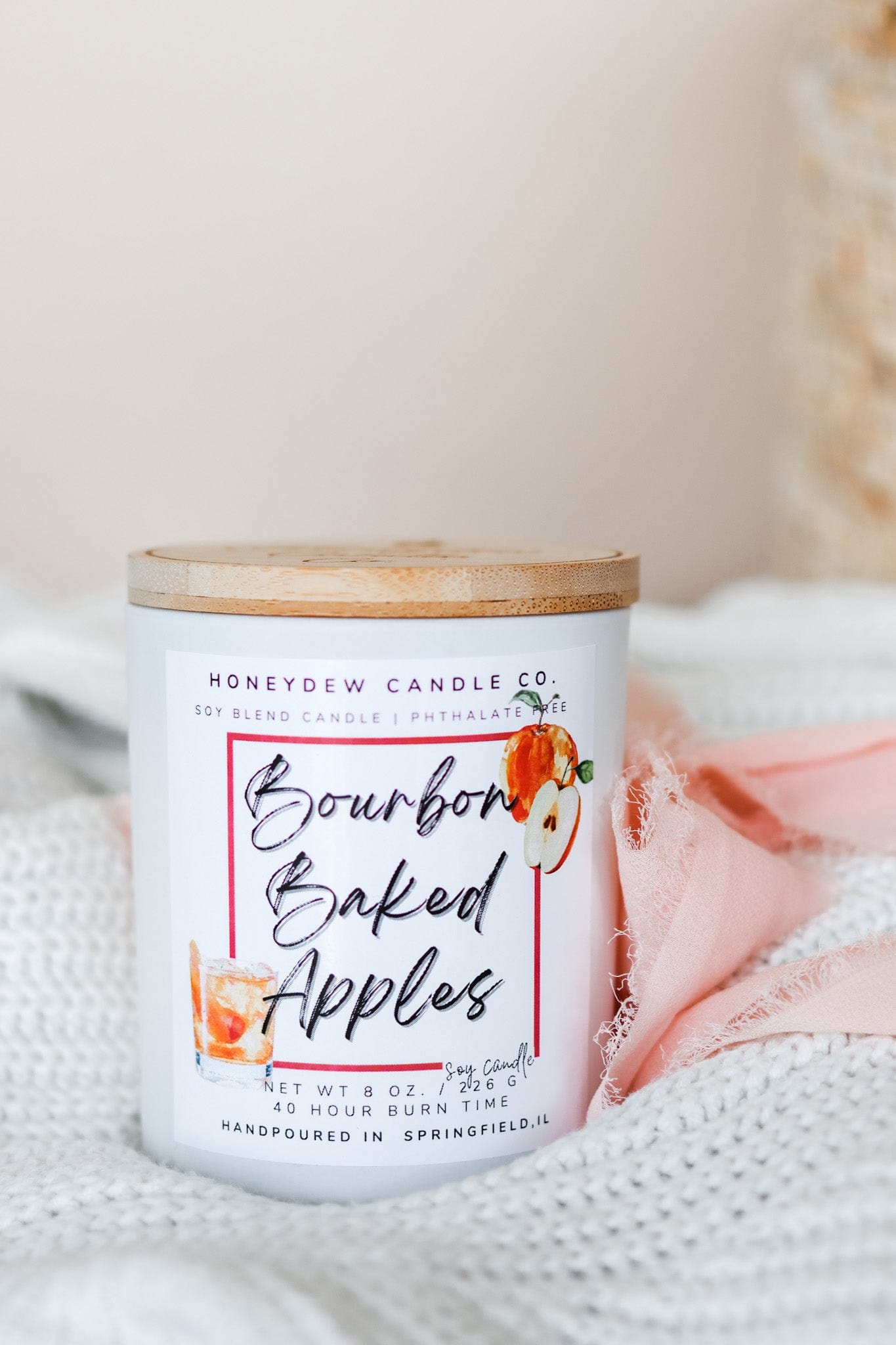 Bourbon Baked Apples Candle 8 oz