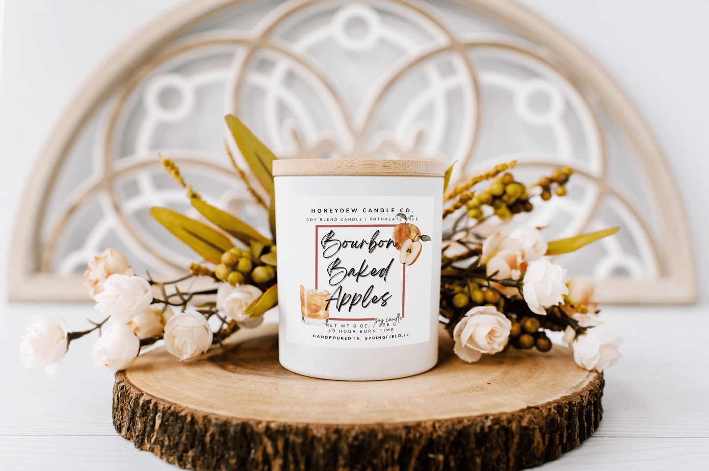 Bourbon Baked Apples Candle 8 oz