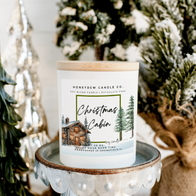 Christmas Cabin 8 oz Jar Candle