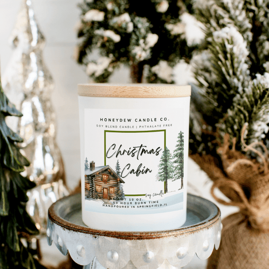Christmas Cabin 8 oz Jar Candle