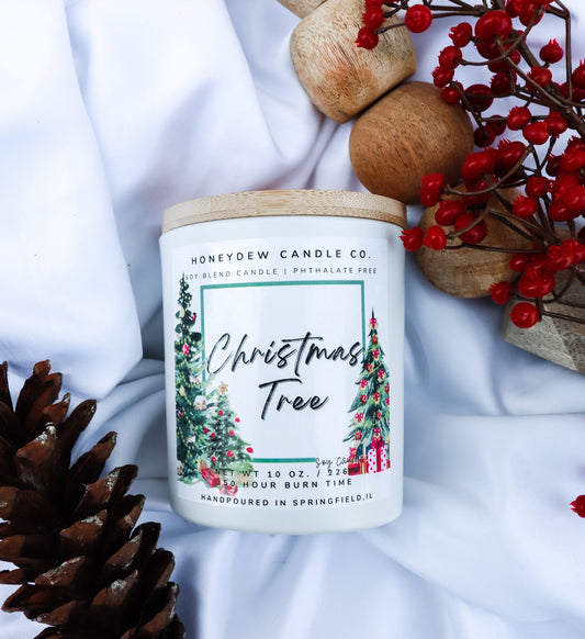 Christmas Tree 8oz Jar Candle