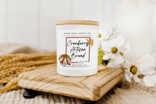 Cranberry Artisan Bread 8 oz Candle