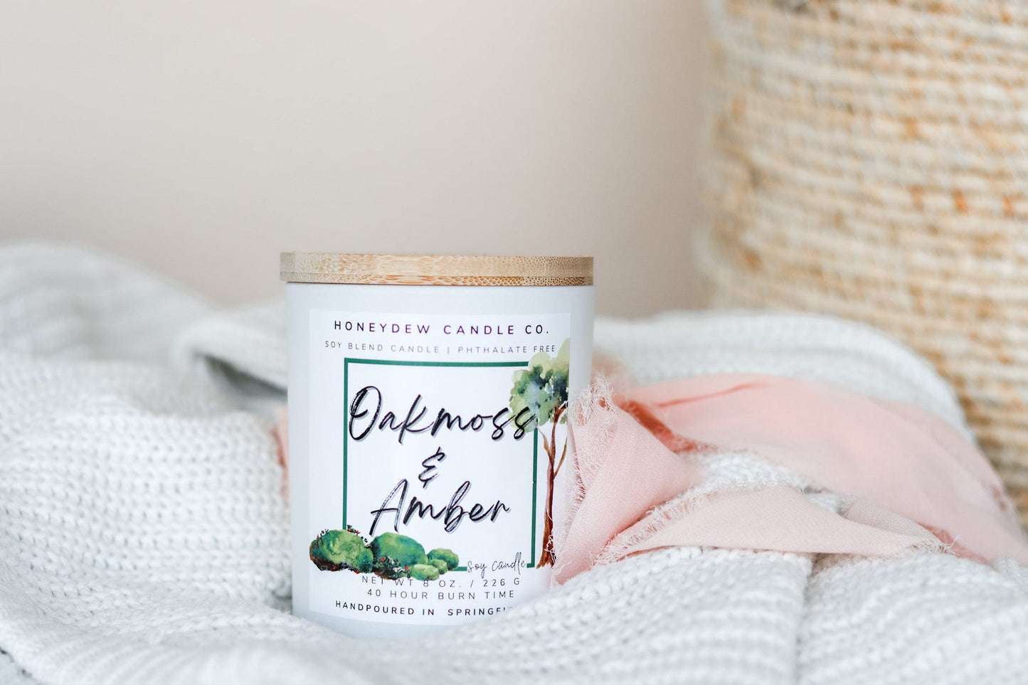 Oakmoss & Amber Candle 8 oz