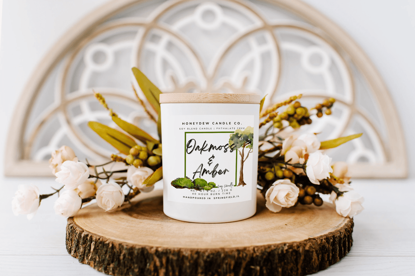 Oakmoss & Amber Candle 8 oz