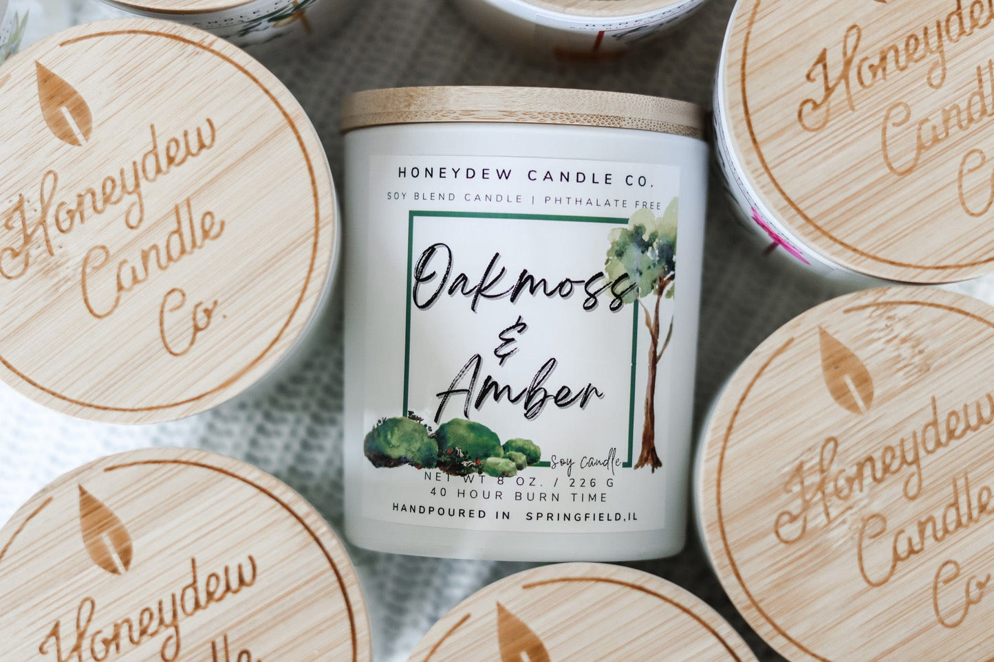 Oakmoss & Amber Candle 8 oz