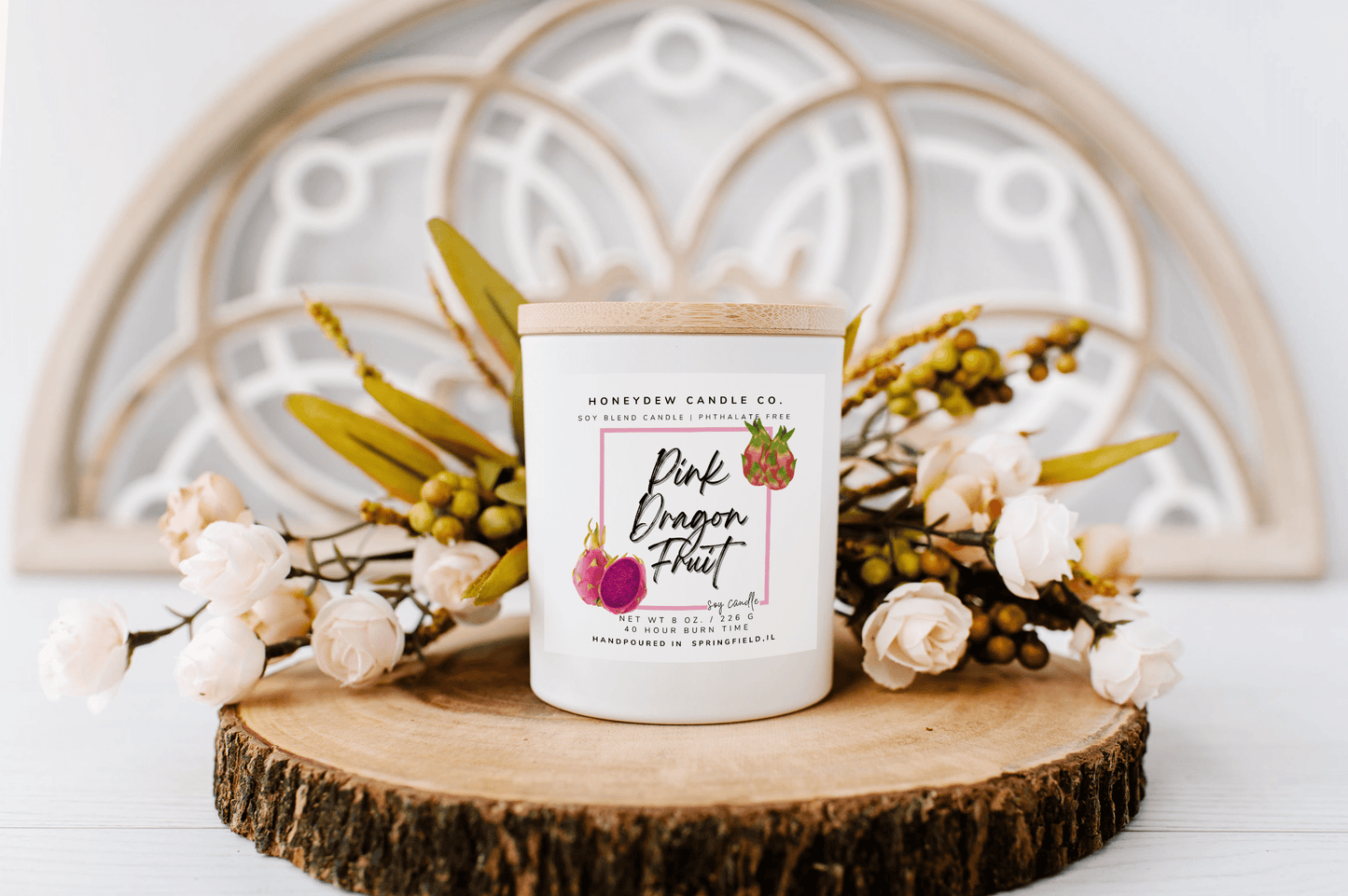 Pink Dragonfruit 8 oz Candle