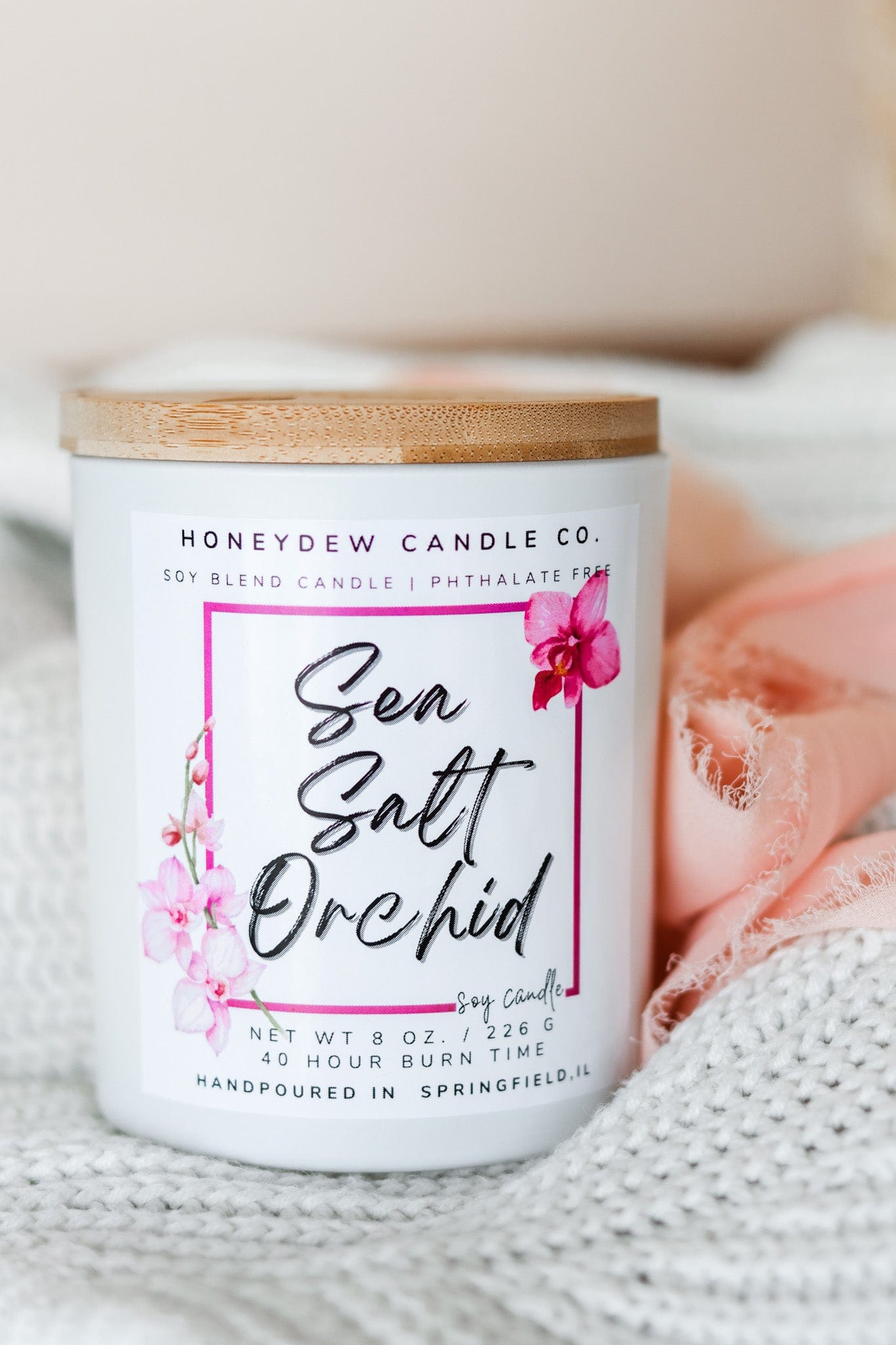 Sea Salt Orchid Candle 8 oz.
