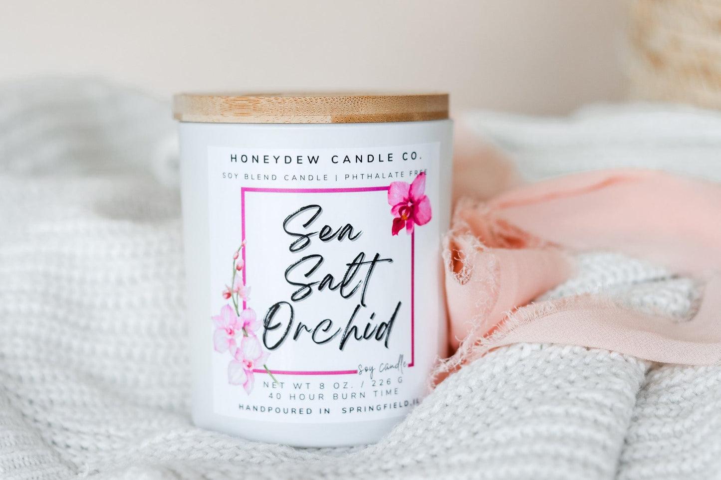 Sea Salt Orchid Candle 8 oz.