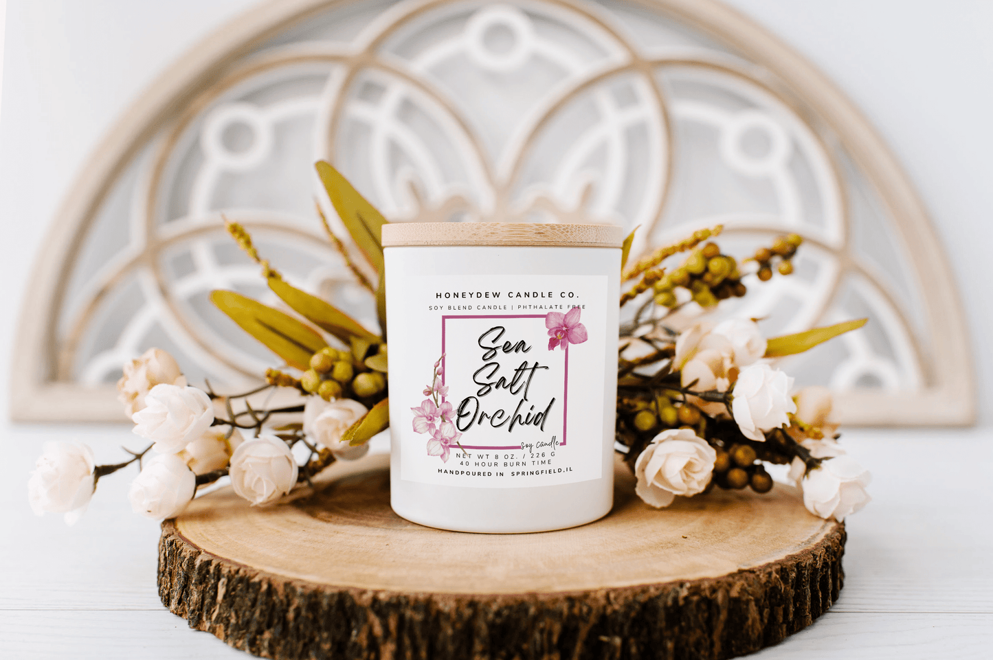 Sea Salt Orchid Candle 8 oz.