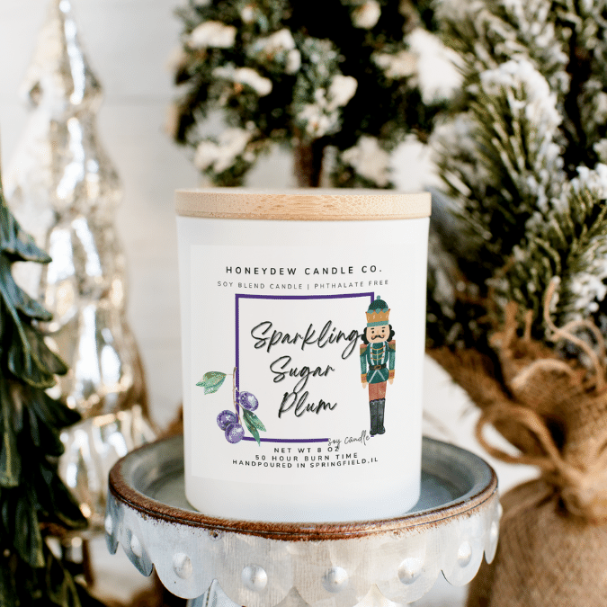 Sparkling Sugar Plum 8oz Jar Candle