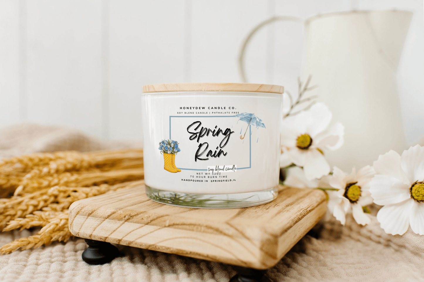 Spring Rain 3 Wick Candle