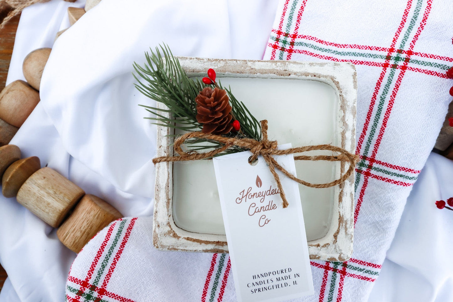 Square Clay Bowl Candle Holiday 2022