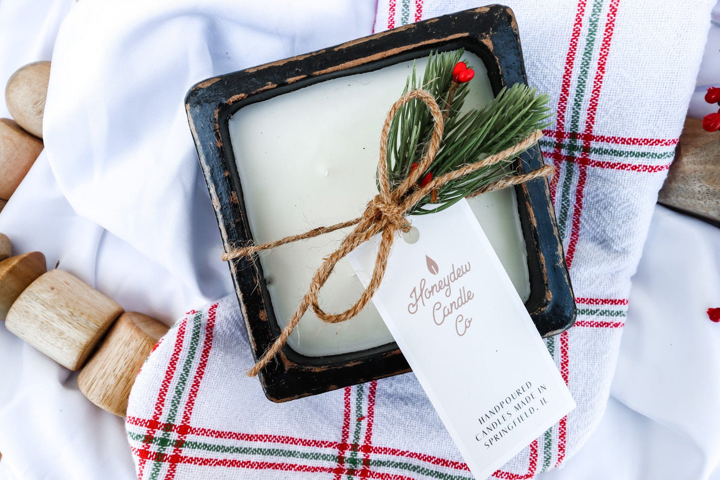 Square Clay Bowl Candle Holiday 2022