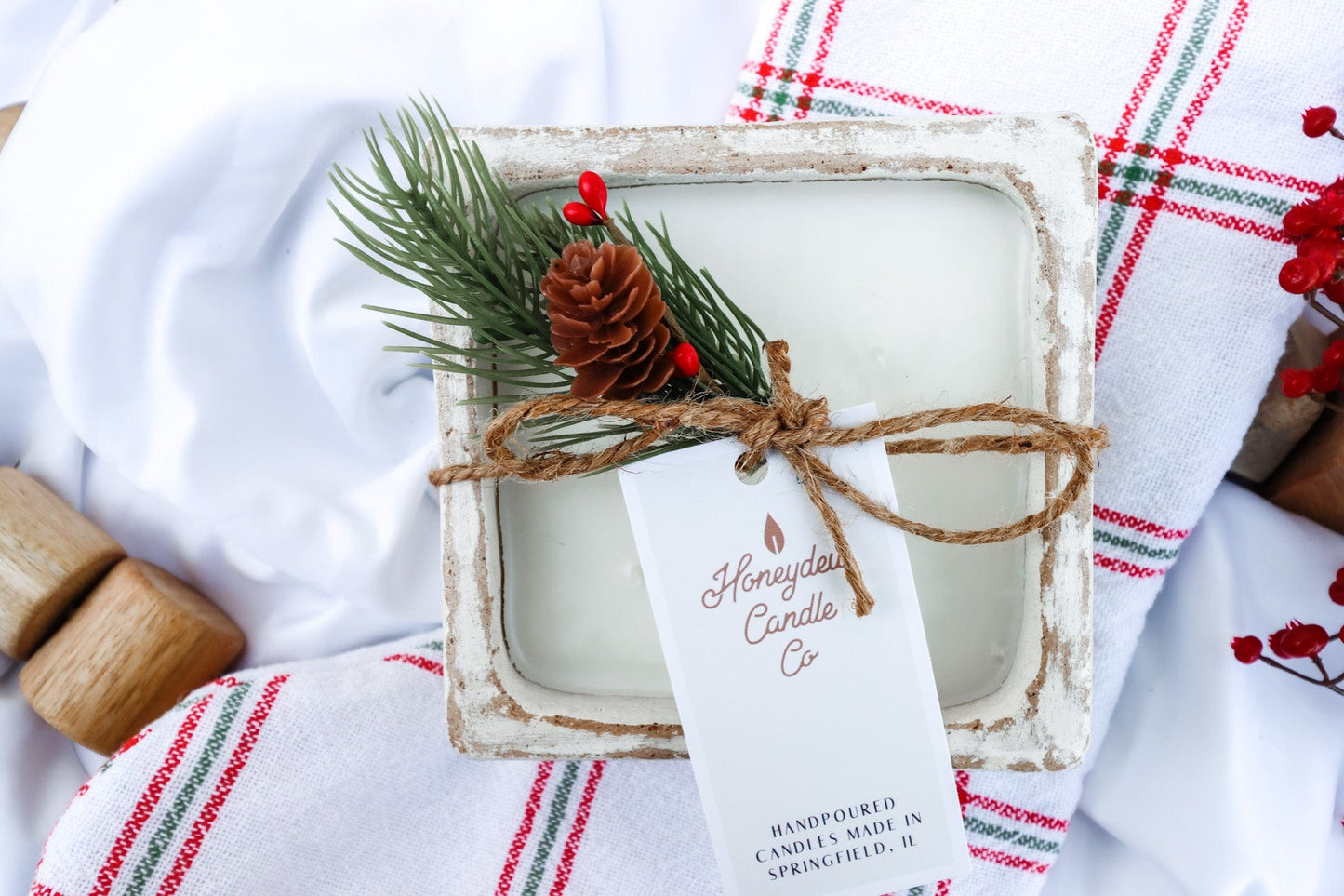 Square Clay Bowl Candle Holiday 2022