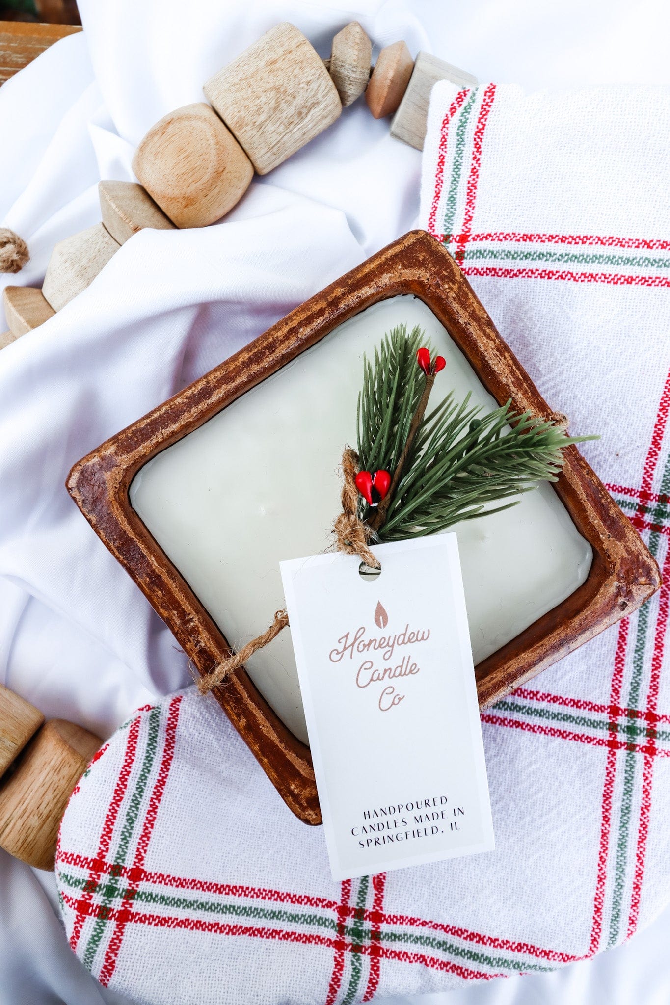 Square Clay Bowl Candle Holiday 2022