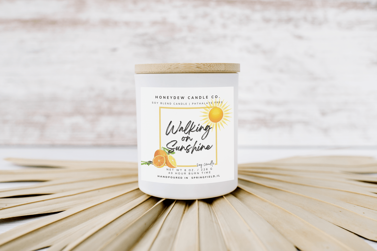 Walking on Sunshine 8 oz Candle