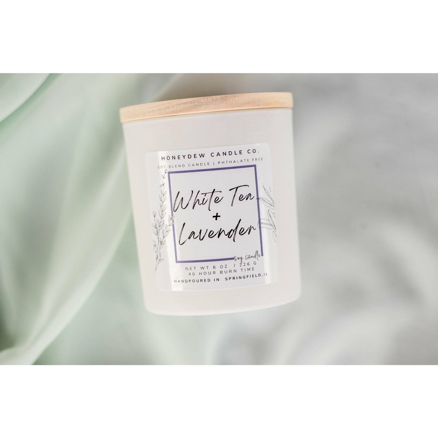 White Tea Lavender 10 oz Candle