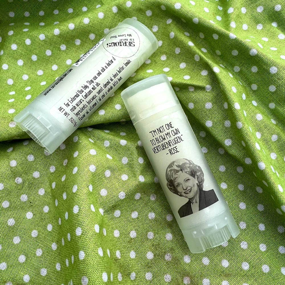 Brand New BETTY WHITE/ROSE NYLUND lip balms!