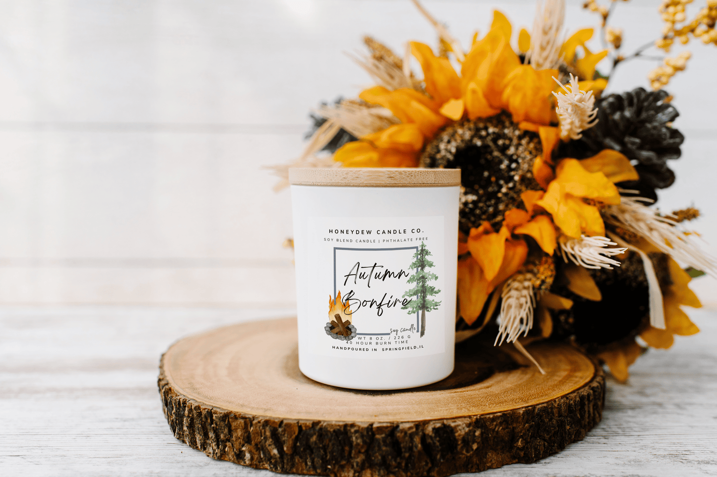 Autumn Bonfire 8 oz Candle