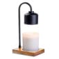 Black & Wood Arched Candle Warmer Lamp