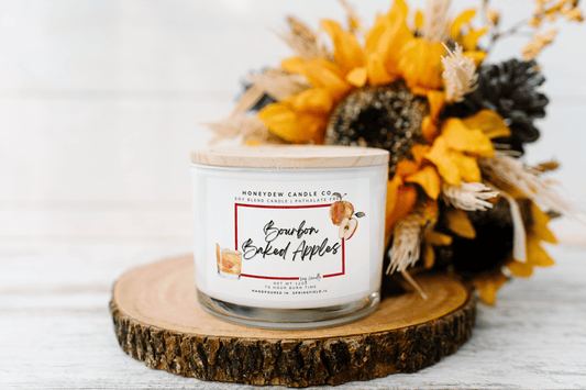 Bourbon Baked Apple 3 Wick Candle 12oz