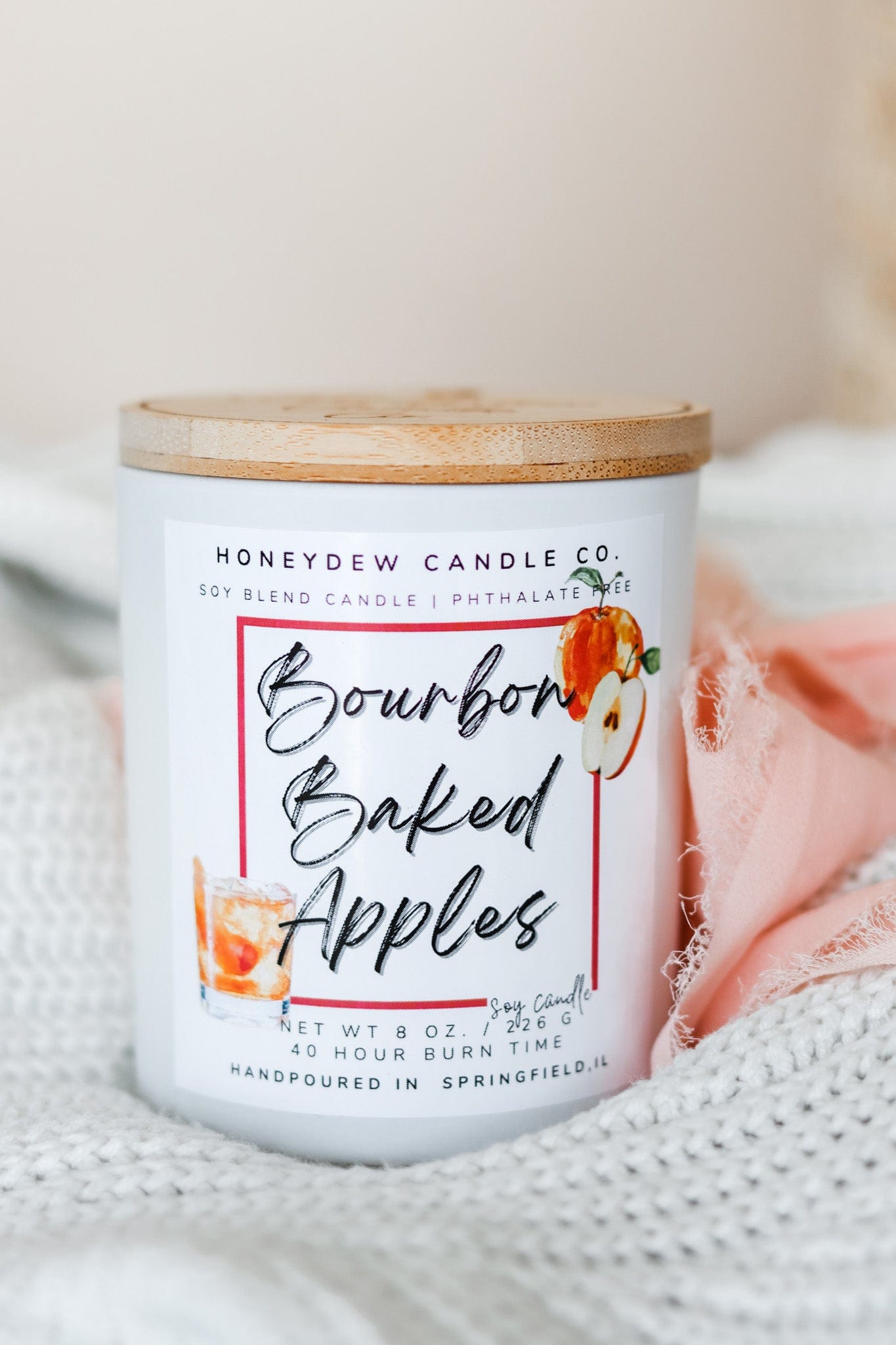 Bourbon Baked Apples Candle 8 oz