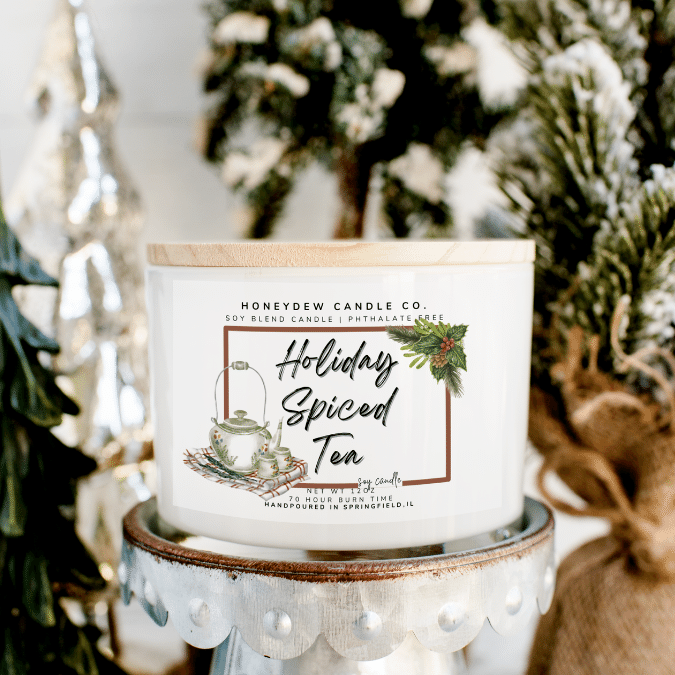 3 Wick Candle 12 oz Holiday Spiced Tea