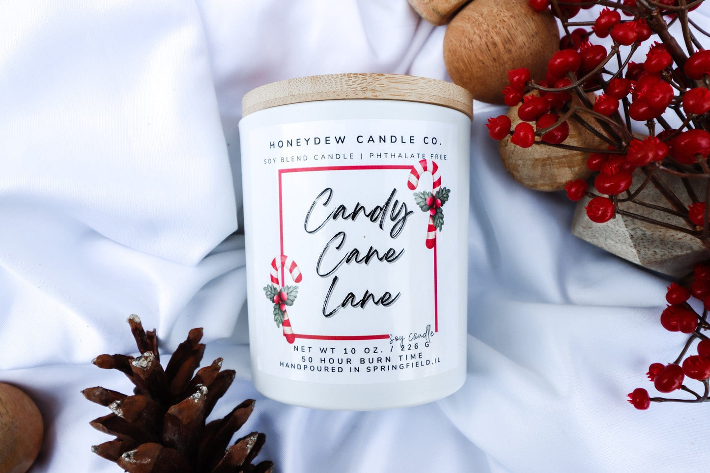 Candy Cane Lane 8 oz Jar Candle