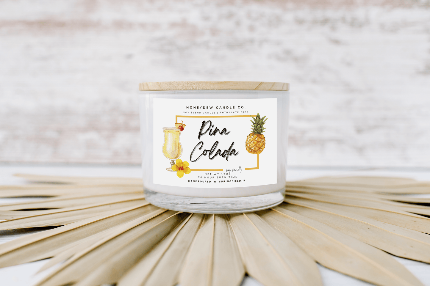 Pina Colada 12 oz 3 Wick Candle