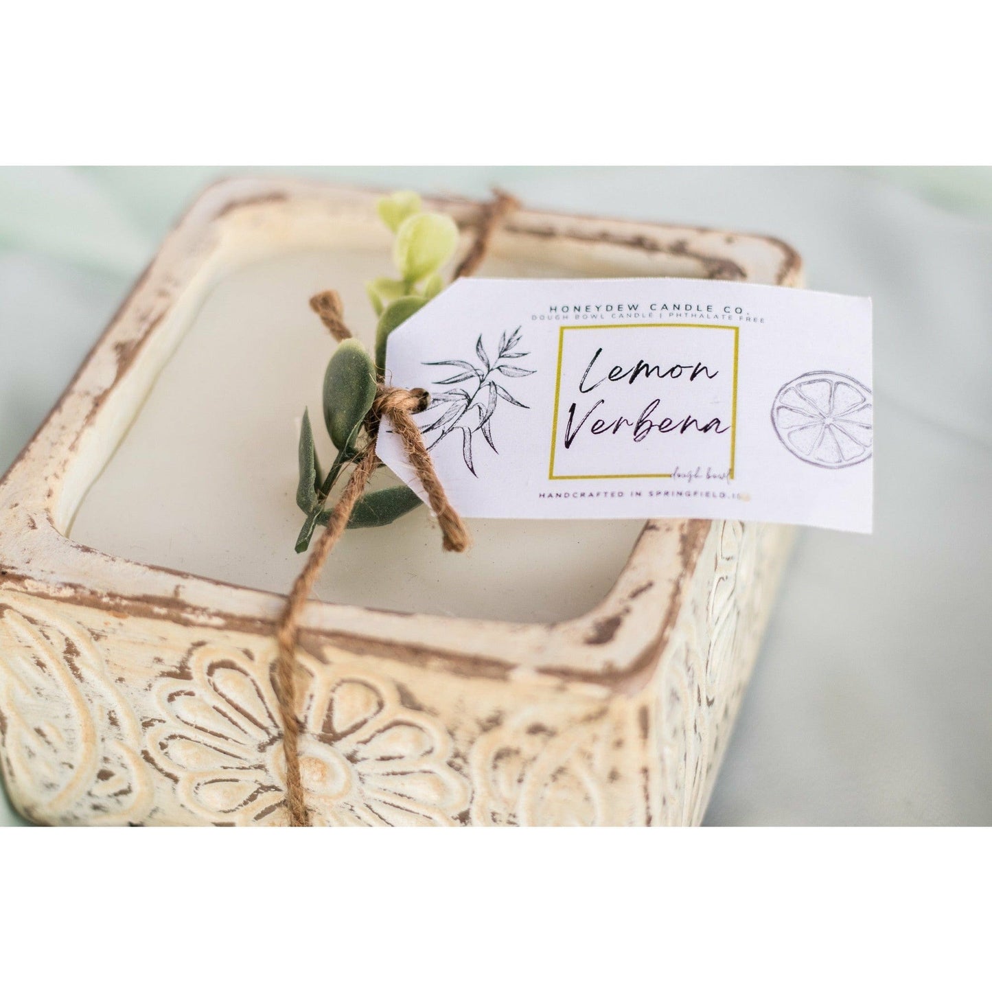 Square Bohemian Flower Bowl Candle Fall 2022