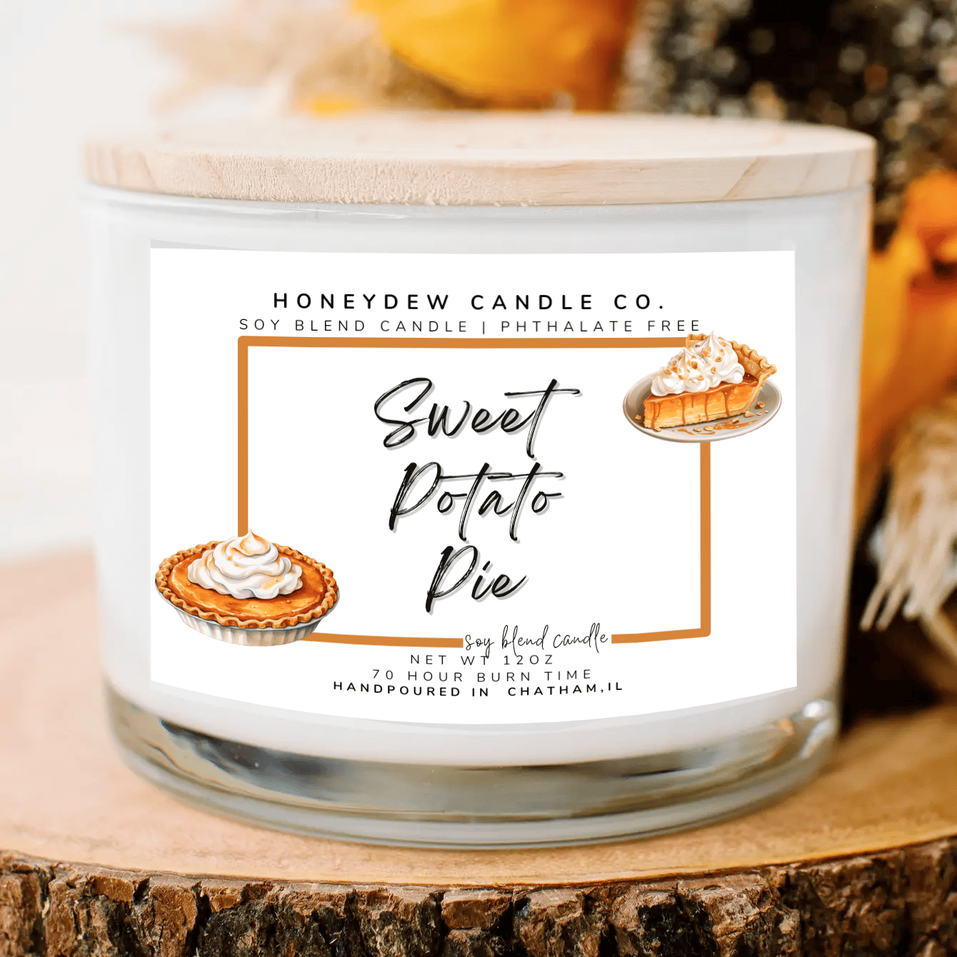 Sweet Potato Pie 3 Wick Candle