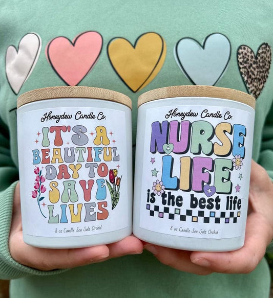 Teacher and Nurse appreciation candles