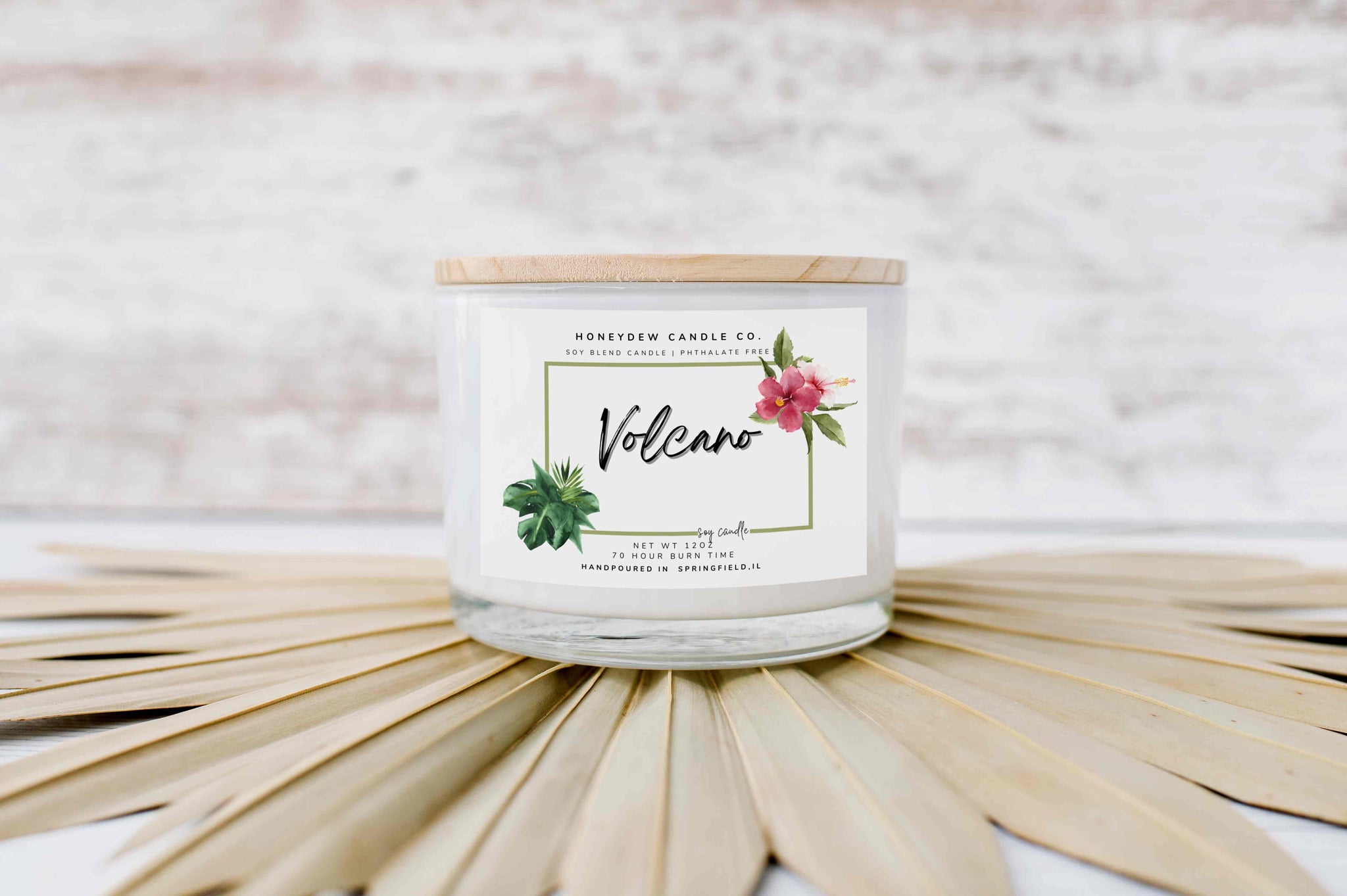 Volcano Capri Blue Dupe Candle 12 oz 3 Wick HoneydewCandleCo