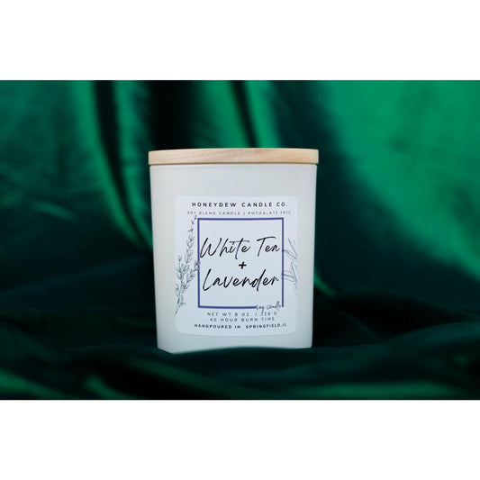 White Tea Lavender 10 oz Candle
