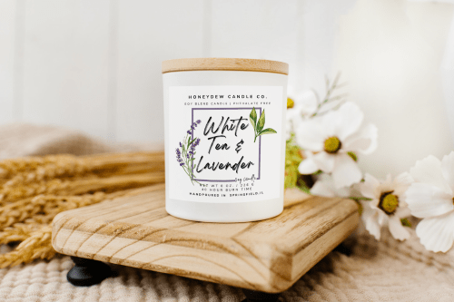 White Tea & Lavender Candle 8 oz